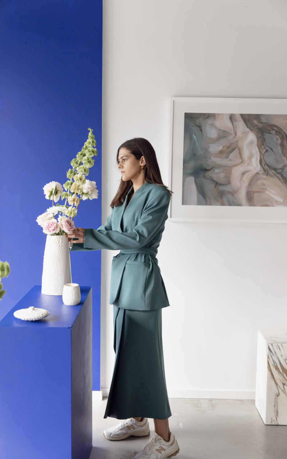 Rachel Mataira in her studio